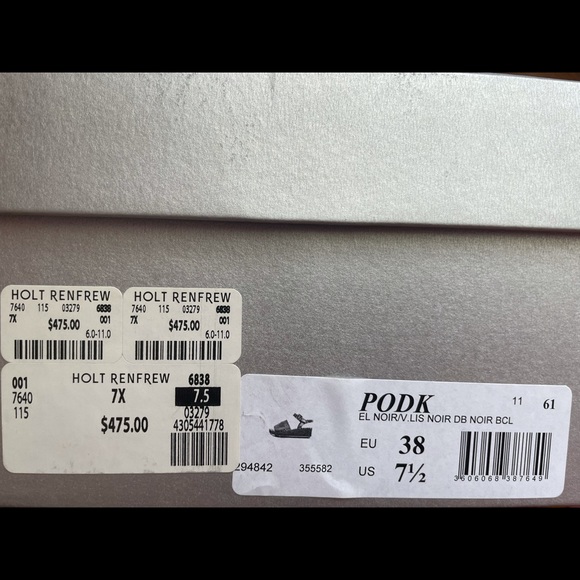 Black platform sandals, Robert Clergerie - Picture 2 of 4